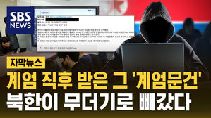 [자막뉴스] 계엄 직후 받은 그 방첩사 문건, 북한이 노린 것이 무엇인지 드러났다