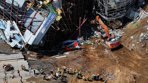 광명 붕괴 현장 지하 21ｍ까지 파고 들어가&hellip;엿새째 수색 총력