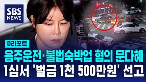 [D리포트] '음주운전&middot;불법숙박업 혐의' 문다혜, 벌금 1천500만원