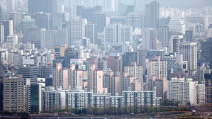 남산에서 바라본 서울 시내 아파트 단지