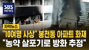 [자막뉴스] '10여 명 사상' 봉천동 아파트 화재&hellip;"농약살포기로 방화"