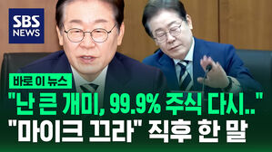 [바로이뉴스] "난 큰 개미, 99.9% 주식 다시&hellip;" 이재명 민주당 대선 경선 후보가 "마이크 끄라" 직후 한 말