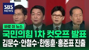 [바로이뉴스] 국민의힘 1차 컷오프 발표&hellip;김문수&middot;안철수&middot;한동훈&middot;홍준표 진출