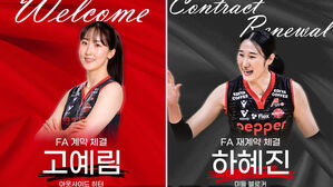 프로배구 FA 고예림, 페퍼저축은행과 계약&hellip;"감독님 믿고 선택"
