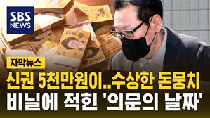 [자막뉴스] 건진법사 집에서 나온 의문의 5천만원 신권 뭉치..."금융기관으로 나간 건데"