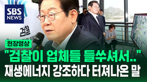 [현장영상] "검찰이 태양광 업체들 들쑤셔서&hellip;국제 미아 될 수도" 재생에너지 간담회 연 이재명