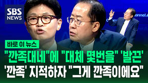 [바로이뉴스] "깐족대네 또"에 "대체 몇번을" 발끈&hellip;'깐족' 지적하자 "그게 깐족이에요"