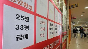 서울의 한 중개업소에 붙은 급매물 안내