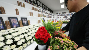 제주항공 참사 100일 맞아 봄꽃 화단 만들기