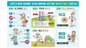 진드기 예방법 (사진=질병관리청 제공, 연합뉴스)
