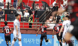오베르단 결승골 포항, '골대 불운' 서울에 1대 0 승리