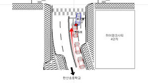 일산 외제차 고의 교통사고 현장 약도 (사진=경기 일산서부경찰서 제공, 연합뉴스)