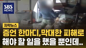[자막뉴스] 길거리 행패 진술했다고&hellip;황당한 보복에 만신창이 된 가게 주인