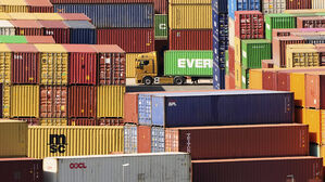 독일 뒤스부르크항의 수출용 컨테이너(사진=AP, 연합뉴스)