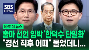 [바로이뉴스] 출마 선언 임박 '한덕수 단일화' "경선 직후 어때" 물었더니...