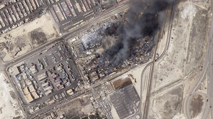 폭발 참사 발생한 이란 샤히드 라자이 항구(사진=AP, 연합뉴스)