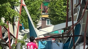 강풍에 서울 성수동 빌라 지붕 파손&hellip;인명피해 없어