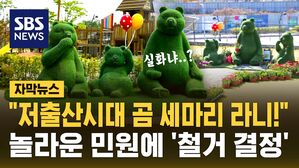 [자막뉴스] "저출산 시대에 조형물도 '곰 세 마리' 안 돼"&hellip;민원에 '철거 결정'