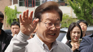 밝은 표정의 이재명 후보(사진=연합뉴스)