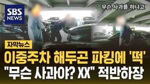 [자막뉴스] 이중주차 해두곤 파킹에 '떡'&hellip;"무슨 사과야? XX" 적반하장