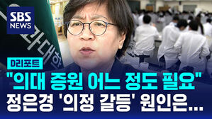 [단독] 정은경 "의대 증원 어느 정도 필요" (D리포트)