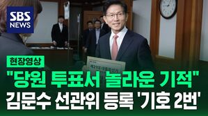 [현장영상] "당원 투표서 놀라운 기적" 기사회생 김문수 선관위 등록 '기호 2번'