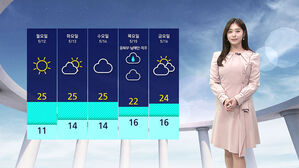 [날씨] 서울 낮 최고 21도&hellip;동쪽 중심으로 오후부터 소나기