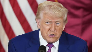 도널드 트럼프 대통령이 15일 카타르 도하에서 연설하고 있다.(사진=AP, 연합뉴스)