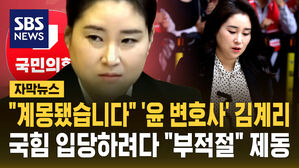 [자막뉴스] "계몽됐습니다" '윤 변호사' 김계리, 국힘 입당하려다 "입당 대기" 제동