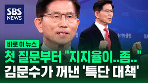 [바로이뉴스] 첫 질문부터 "보수 텃밭 지지율도&hellip;" 지적에 김문수가 꺼낸 '특단 대책'