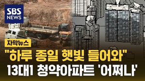 [자막뉴스] "하루 종일 햇빛 들어와"&hellip;13대1 청약아파트 '어쩌나'