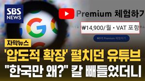 [자막뉴스] '압도적 확장' 펼치던 유튜브, "한국만 왜?" 칼 빼들었더니