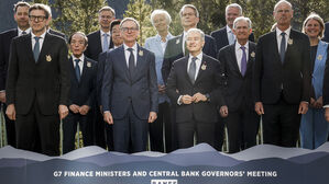 21일 열린 G7 재무장관 회의 참석자들(사진=AP, 연합뉴스)