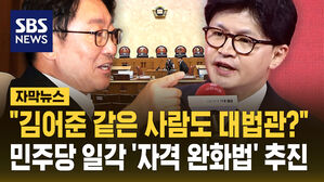 [자막뉴스] "김어준 같은 사람도 대법관?"&hellip;민주당 일각 '대법관 자격 완화법' 추진
