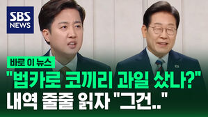 [바로이뉴스] 이준석 "법카로 코끼리 과일 샀나?" 법카 내역 줄줄 읊자 이재명 "그건&hellip;"