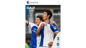 스위스 프로축구 그라스호퍼 이영준, 승강 PO 1차전서 선제 결승골