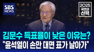 [국민의선택] 김문수 득표율이 낮은 이유는?&hellip;"윤석열이 손만 대면 표가 날아가" 조갑제 분석