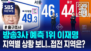 [국민의선택] 방송3사 출구조사 예측 1위 이재명, 지역별 상황 보니&hellip;접전 지역은?