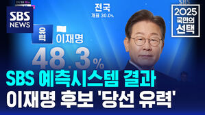 [국민의선택] SBS 예측 시스템, 이재명 후보 '당선 유력' 판정