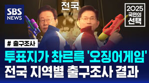 [국민의선택] 투표지가 촤르륵 '오징어게임'&hellip;전국 지역별 출구조사 결과