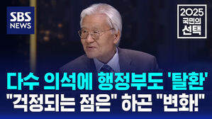 [국민의선택] 다수 의석에 행정부도 '탈환'&hellip;"걱정되는 점" 묻자 "변해야 한다"