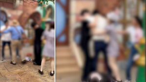 놀이공원서 난투극 벌인 어른들…"새치기 때문에"