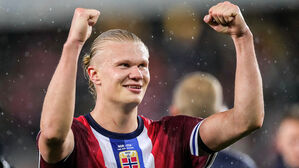 승리를 기뻐하는 노르웨이 대표팀의 엘링 홀란 (사진=로이터, 연합뉴스)