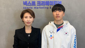 매니지먼트 계약한 빙속 기대주 구경민(오른쪽)(사진=넥스트크리에이티브 제공, 연합뉴스)