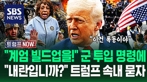 "계엄 선포하려는 건가!" 패닉 빠진 LA&hellip;"불법 체류자 편들지마!" 트럼프 '군대 투입'에 해병대까지? 이유 묻자 (트럼프 NOW)