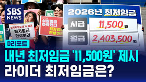 [D리포트] '최저임금 1만 1천500원' 제시&hellip;"라이더도 최저임금" 논의는 내년으로