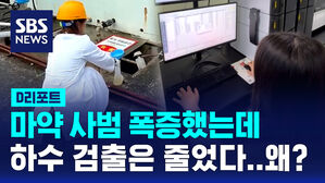 [D리포트] 마약 사범 폭증했는데 하수 검출은 줄었다&hellip;왜?