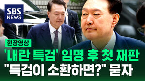 '내란 특검' 임명 후 첫 재판…"특검이 소환하면?" 묻자 [현장영상]