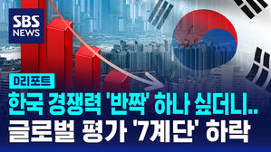 [D리포트] 한국 경쟁력 '반짝' 하나 싶더니&hellip;'기업 효율성' 뚝 떨어졌다