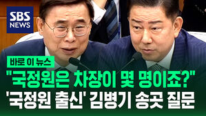 "국정원은 차장이 몇 명이나 있죠?"&hellip;'국정원 출신' 김병기 송곳 질문 [바로이뉴스]